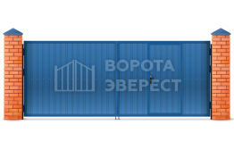 Оцинкованные ворота 3000×2000 ВЭ-2636